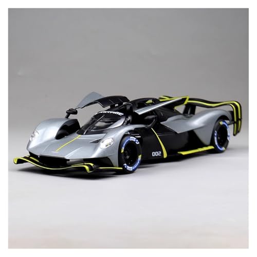 SYYANFEI Modellauto 1:24 Für Aston Martin Valkyrie Diecasts Metall Spielzeug Fahrzeuge Modell Fans Sammlung Display Junge Geschenke Enthusiasten Spielzeugauto(Gray) von SYYANFEI