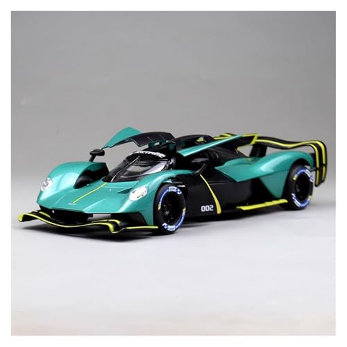 SYYANFEI Modellauto 1:24 Für Aston Martin Valkyrie Diecasts Metall Spielzeug Fahrzeuge Modell Fans Sammlung Display Junge Geschenke Enthusiasten Spielzeugauto(Grün) von SYYANFEI