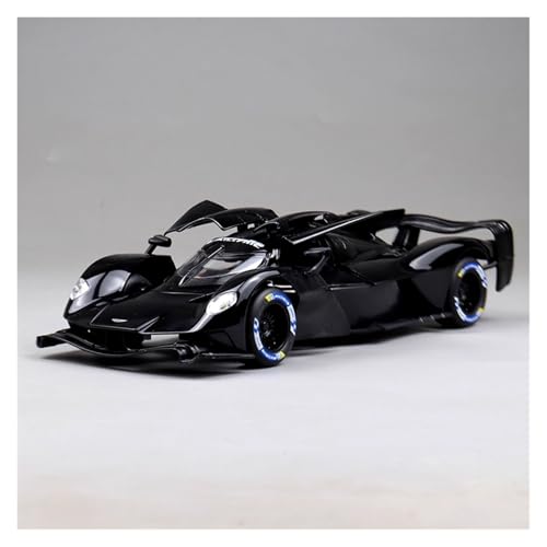 SYYANFEI Modellauto 1:24 Für Aston Martin Valkyrie Diecasts Metall Spielzeug Fahrzeuge Modell Fans Sammlung Display Junge Geschenke Enthusiasten Spielzeugauto(Schwarz) von SYYANFEI