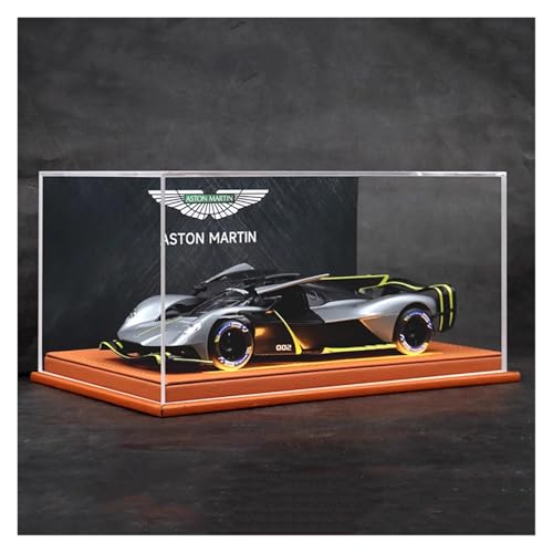 SYYANFEI Modellauto 1:24 Für Aston Martin Valkyrie Supercar Modell Spielzeug Fans Sammlung Display Junge Geschenke Enthusiasten Spielzeugauto(Gray) von SYYANFEI