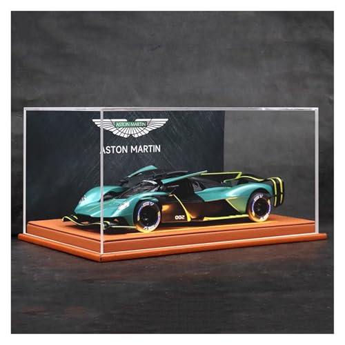 SYYANFEI Modellauto 1:24 Für Aston Martin Valkyrie Supercar Modell Spielzeug Fans Sammlung Display Junge Geschenke Enthusiasten Spielzeugauto(Grün) von SYYANFEI