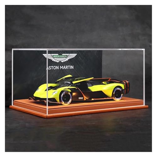 SYYANFEI Modellauto 1:24 Für Aston Martin Valkyrie Supercar Modell Spielzeug Fans Sammlung Display Junge Geschenke Enthusiasten Spielzeugauto(Yellow) von SYYANFEI