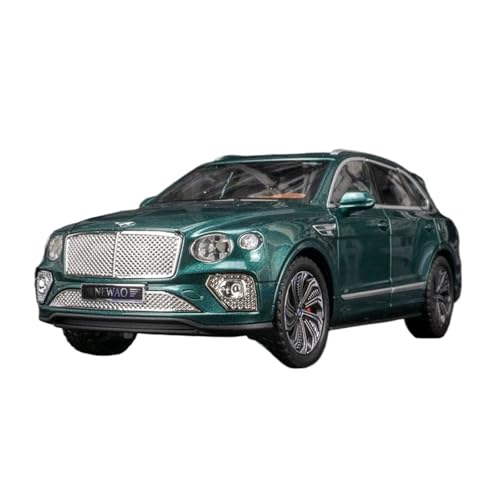 SYYANFEI Modellauto 1:24 Für Bentley Bentayga Schwarz Luxus-Simulation Sound Und Licht Pull Back Legierung Automodell Hobby Game Player Enthusiasten Spielzeugauto(Grün) von SYYANFEI