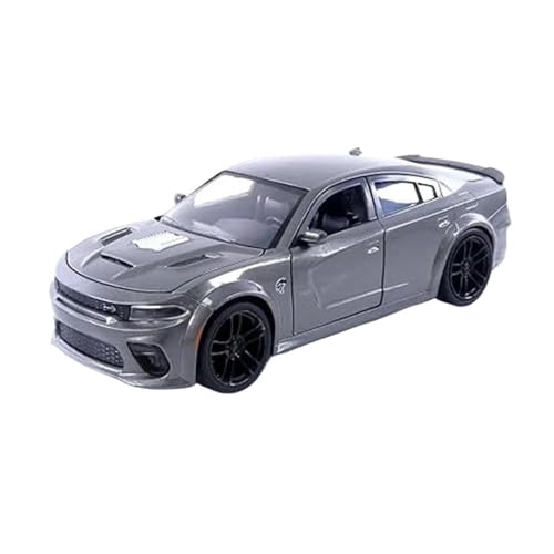 SYYANFEI Modellauto 1:24 Für Charger SRT Hellcat 2021 Legierung Spielzeugautos Modell Kreative Ornamente Für Freund Geburtstagsgeschenke Enthusiasten Spielzeugauto von SYYANFEI