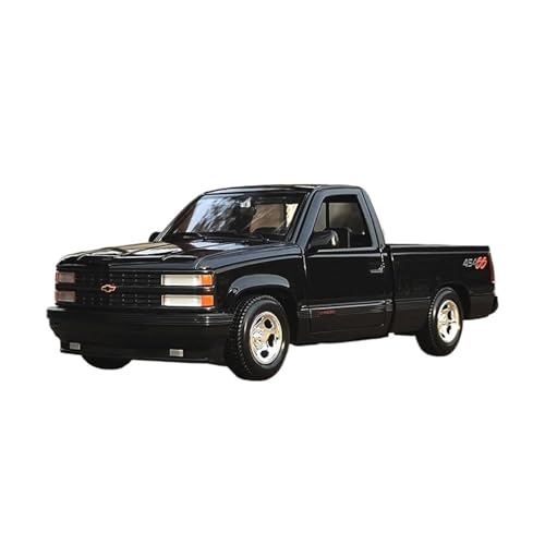 SYYANFEI Modellauto 1:24 Für Chevrolet 454 SS Pickup Legierung Automodell Druckguss Metall Geländewagen Automodell Enthusiasten Spielzeug Replik Enthusiasten Spielzeugauto(Schwarz) von SYYANFEI
