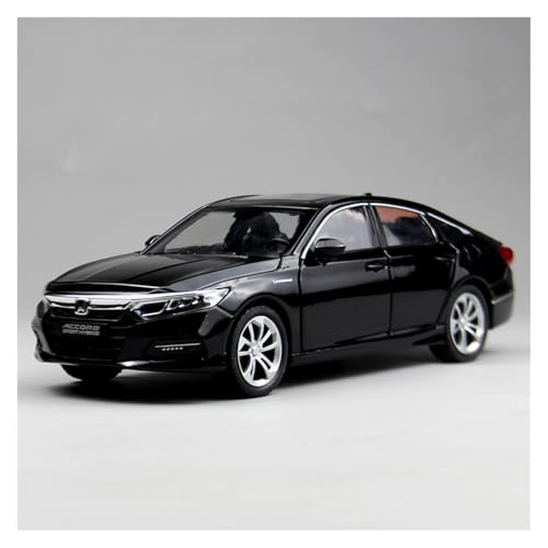 SYYANFEI Modellauto 1:24 Für Die Zehnte Generation Der Honda Limousine Legierungsmetall-Druckguss-Modellauto Für Jungen Und Jugendliche Erwachsene Enthusiasten Spielzeugauto(Schwarz) von SYYANFEI