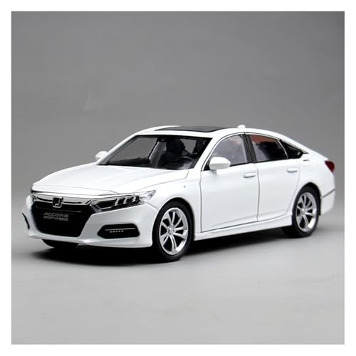 SYYANFEI Modellauto 1:24 Für Die Zehnte Generation Der Honda Limousine Legierungsmetall-Druckguss-Modellauto Für Jungen Und Jugendliche Erwachsene Enthusiasten Spielzeugauto(White) von SYYANFEI