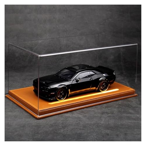 SYYANFEI Modellauto 1:24 Für Dodge Challenger Hellcat Mit Display Box Legierung Diecast Spielzeug Auto Sammlung Dekoration Geschenk Enthusiasten Spielzeugauto(Schwarz) von SYYANFEI