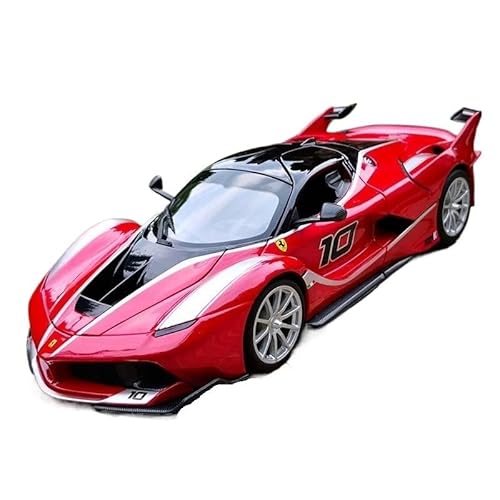 SYYANFEI Modellauto 1:24 Für Ferrari FXX K Legierung Sportwagen Modell Druckguss Metall Rennwagen Fahrzeug Modell Simulation Sammlung Spielzeug Erwachsene Enthusiasten Spielzeugauto(Rot) von SYYANFEI