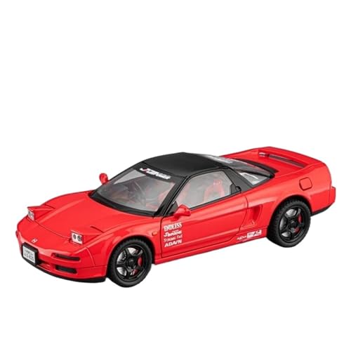 SYYANFEI Modellauto 1:24 Für Honda Acura NSX MK1 NA1 Rennwagen Spielzeug Hyper Modell Sound Licht Pull Back Fahrzeuge Enthusiasten Junge Geschenk Enthusiasten Spielzeugauto(Rot) von SYYANFEI