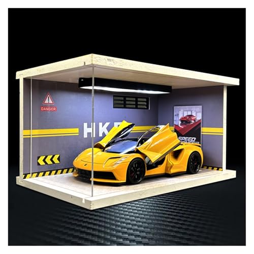 SYYANFEI Modellauto 1:24 Für Lotus EVIJA Mit Display Box Diecast Modell Auto Erwachsene Geschenke Für Jugendliche Enthusiasten Spielzeugauto(Yellow) von SYYANFEI