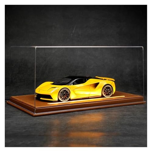 SYYANFEI Modellauto 1:24 Für Lotus EVIJA Mit Display Box Supercar Legierung Metall Diecast Modell Auto Geschenk Enthusiasten Spielzeugauto(Yellow) von SYYANFEI