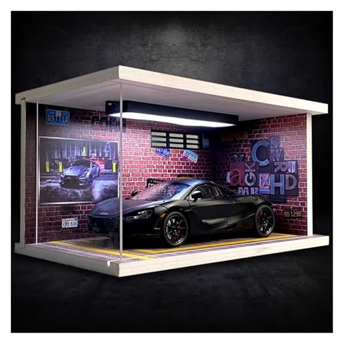SYYANFEI Modellauto 1:24 Für McLaren 720S Legierung Statische Modell Auto Mit Display Box Sammler Desktop Kunst Display Enthusiasten Spielzeugauto(Schwarz) von SYYANFEI