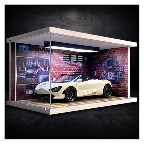 SYYANFEI Modellauto 1:24 Für McLaren 720S Legierung Statische Modell Auto Mit Display Box Sammler Desktop Kunst Display Enthusiasten Spielzeugauto(White) von SYYANFEI