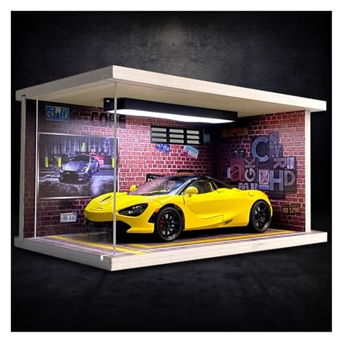 SYYANFEI Modellauto 1:24 Für McLaren 720S Legierung Statische Modell Auto Mit Display Box Sammler Desktop Kunst Display Enthusiasten Spielzeugauto(Yellow) von SYYANFEI