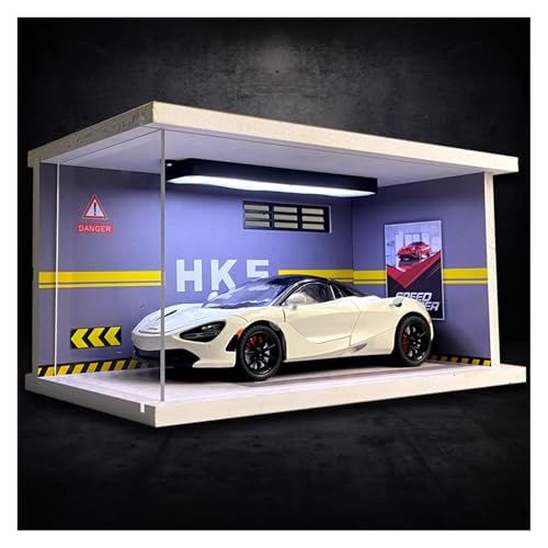 SYYANFEI Modellauto 1:24 Für McLaren 720SMit Display Box Druckguss Metall Auto Spielzeug Sammlung Modell Enthusiasten Geschenk Enthusiasten Spielzeugauto(White) von SYYANFEI