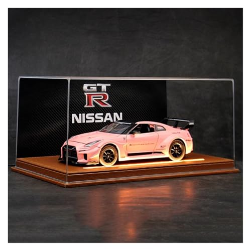 SYYANFEI Modellauto 1:24 Für Nissan Mit Display Box Legierung Sport Auto Druckguss Auto Sammlung Display Geschenk Enthusiasten Spielzeugauto(Pink-A) von SYYANFEI