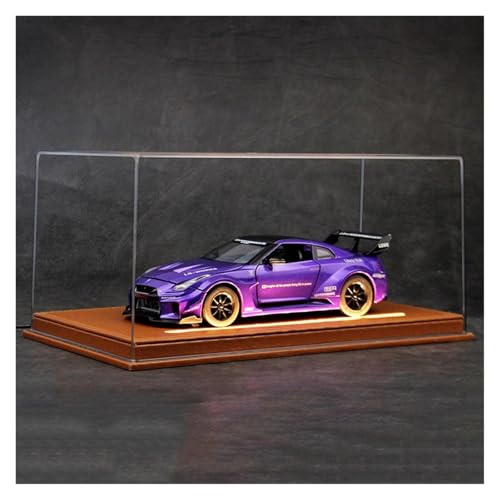 SYYANFEI Modellauto 1:24 Für Nissan Mit Display Box Legierung Sport Auto Druckguss Auto Sammlung Display Geschenk Enthusiasten Spielzeugauto(Purple-B) von SYYANFEI