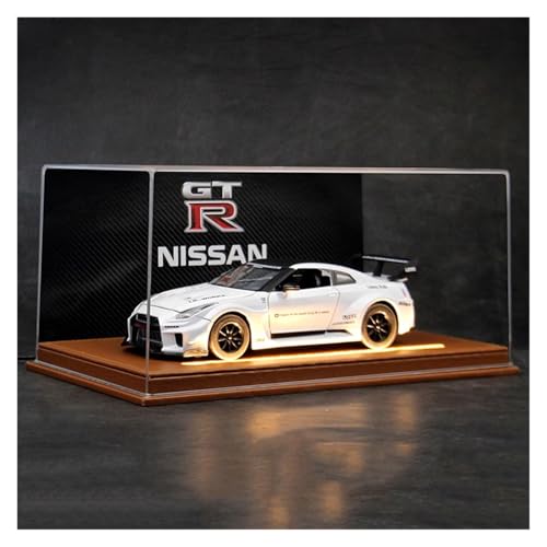 SYYANFEI Modellauto 1:24 Für Nissan Mit Display Box Legierung Sport Auto Druckguss Auto Sammlung Display Geschenk Enthusiasten Spielzeugauto(White-A) von SYYANFEI