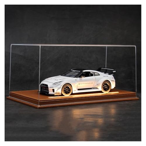 SYYANFEI Modellauto 1:24 Für Nissan Mit Display Box Legierung Sport Auto Druckguss Auto Sammlung Display Geschenk Enthusiasten Spielzeugauto(White-B) von SYYANFEI
