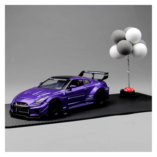 SYYANFEI Modellauto 1:24 Für Nissan Nissan Legierung Auto Spielzeug Kunst Display Sammlung Fahrzeug Geschenk Enthusiasten Spielzeugauto(Purple) von SYYANFEI