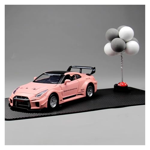 SYYANFEI Modellauto 1:24 Für Nissan Nissan Legierung Auto Spielzeug Kunst Display Sammlung Fahrzeug Geschenk Enthusiasten Spielzeugauto(Rosa) von SYYANFEI