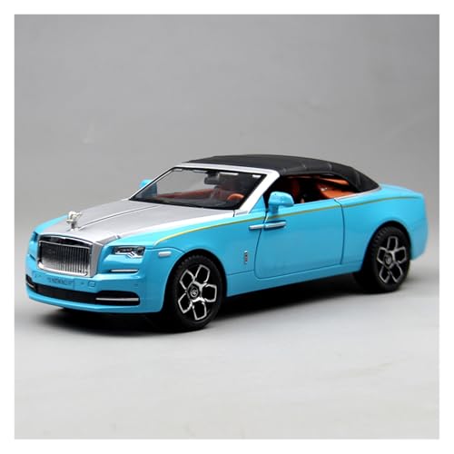 SYYANFEI Modellauto 1:24 Für Rolls Royce Dawn Luxus Legierung Miniatur Modell Auto Enthusiasten Traum Geschenk Enthusiasten Spielzeugauto(Blau) von SYYANFEI