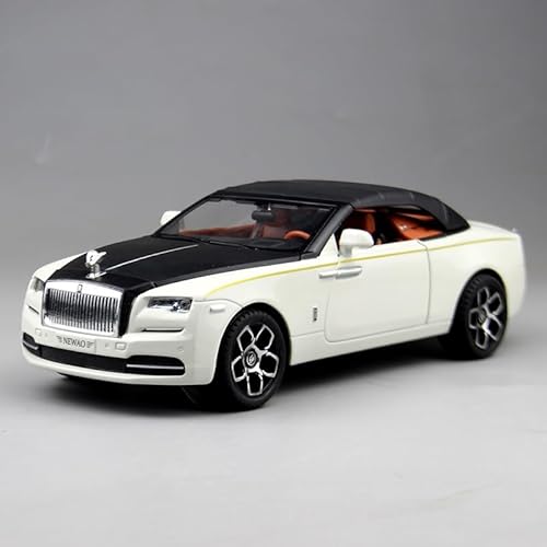 SYYANFEI Modellauto 1:24 Für Rolls Royce Dawn Luxus Legierung Miniatur Modell Auto Enthusiasten Traum Geschenk Enthusiasten Spielzeugauto(White) von SYYANFEI