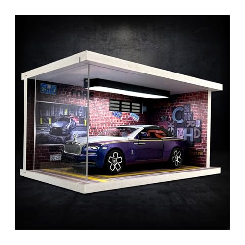SYYANFEI Modellauto 1:24 Für Rolls Royce Mit Display Box Legierung Modell Auto Bücherregal Desktop Sammlung Fahrzeug Geschenke Enthusiasten Spielzeugauto(Purple) von SYYANFEI