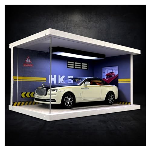 SYYANFEI Modellauto 1:24 Für Rolls Royce Mit Display Box Legierung Modell Spielzeug Auto Sammeln Fahrzeug Szene Ornamente Enthusiasten Spielzeugauto(White) von SYYANFEI