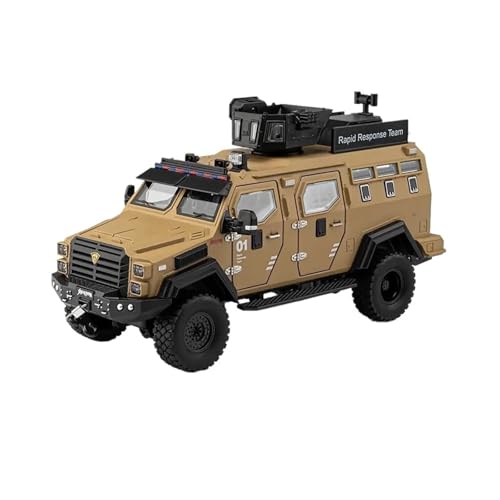 SYYANFEI Modellauto 1:24 Für Sabertooth Mit Leichter Musik Miniatur-Panzerauto Aus Metall Für Jungen Und Jugendliche Autoliebhaber Enthusiasten Spielzeugauto(Yellow) von SYYANFEI