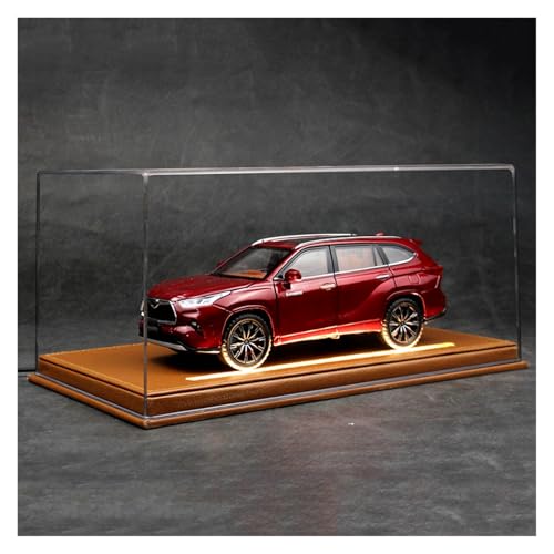 SYYANFEI Modellauto 1:24 Für Toyota Highlander Legierung Diecast Modell Auto Hobby Sammeln Dekorative Geschenk Enthusiasten Spielzeugauto(Rot) von SYYANFEI