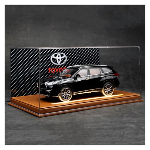 SYYANFEI Modellauto 1:24 Für Toyota Highlander Off-Road SUV Modell Auto Metall Diecast VehicleHoliday Geschenke Enthusiasten Spielzeugauto(Schwarz) von SYYANFEI