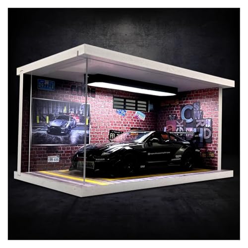 SYYANFEI Modellauto 1:24 Nissan Mit Displaybox Druckgusslegierung Spielzeug Sportwagen Sammlung Display Geschenke Enthusiasten Spielzeugauto(Schwarz) von SYYANFEI