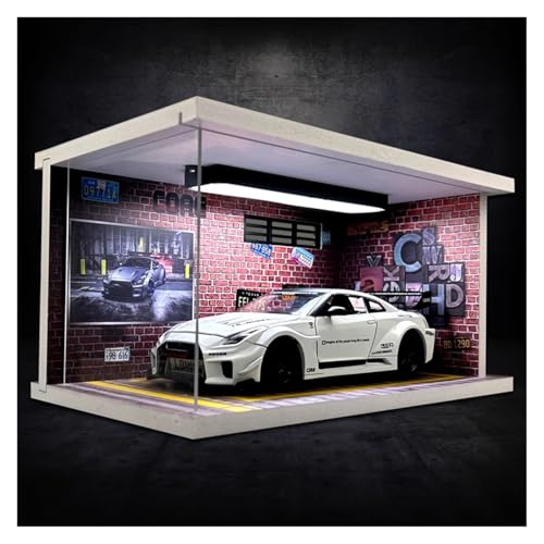 SYYANFEI Modellauto 1:24 Nissan Mit Displaybox Druckgusslegierung Spielzeug Sportwagen Sammlung Display Geschenke Enthusiasten Spielzeugauto(White) von SYYANFEI
