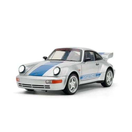 SYYANFEI Modellauto 1:24 Porsche 964 Gulf Sound Und Licht Pull Back Legierung Modell Auto Junge Spielzeug Erwachsene Statische Display Enthusiasten Spielzeugauto(Gray) von SYYANFEI