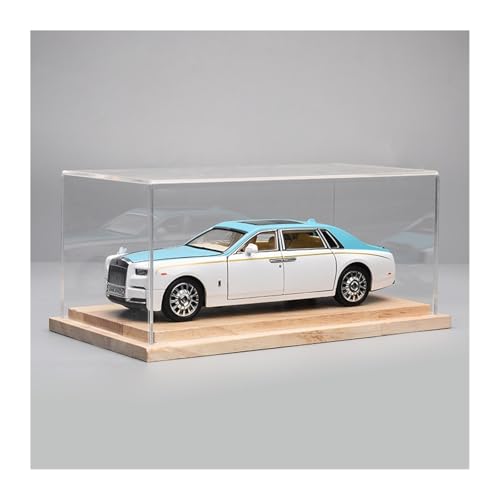 SYYANFEI Modellauto 1:24 für Rolls-Royce Cullinan Phantom Luxus Diecast Metall Fahrzeug Auto Modell Display Dekoration Geschenk Enthusiasten Spielzeugauto(Blue White-A) von SYYANFEI