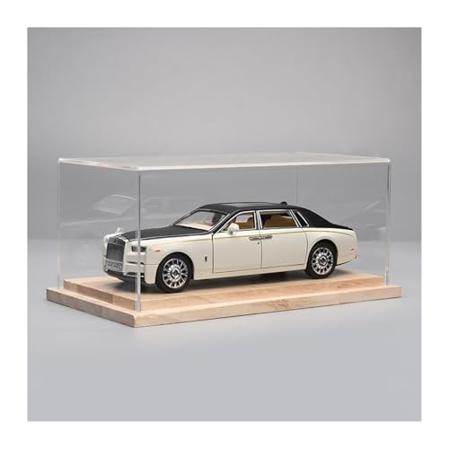 SYYANFEI Modellauto 1:24 für Rolls-Royce Cullinan Phantom Luxus Diecast Metall Fahrzeug Auto Modell Display Dekoration Geschenk Enthusiasten Spielzeugauto(White Black-B) von SYYANFEI