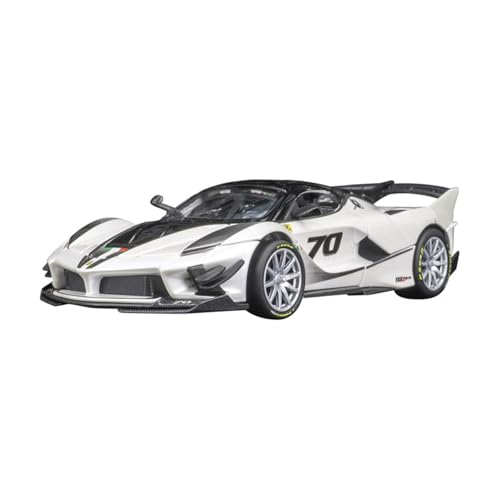 SYYANFEI Modellauto 1:32 Ferrari FXX K EVO Sound Und Licht Pullback-Legierung Supersportwagen-Modell Hobby-Spiel-Sammelversion Enthusiasten Spielzeugauto(White) von SYYANFEI
