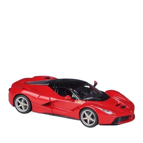 SYYANFEI Modellauto 1:32 Für Ferrari LaFerrari Legierung Sportwagen Modell Druckguss Metall Fahrzeuge Auto Modell Simulation Sound Und Spielzeug Enthusiasten Spielzeugauto(Rot) von SYYANFEI