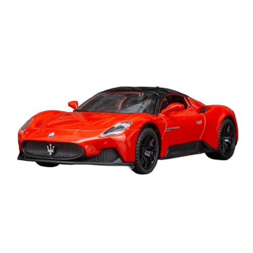 SYYANFEI Modellauto 1:32 Für Maserati MC20 Legierung Rennwagen Modell Simulation Sound Und Licht Zurück Für Hobby-Spiel Enthusiasten Spielzeugauto(Rot) von SYYANFEI