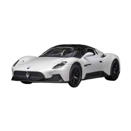 SYYANFEI Modellauto 1:32 Für Maserati MC20 Legierung Rennwagen Modell Simulation Sound Und Licht Zurück Für Hobby-Spiel Enthusiasten Spielzeugauto(White) von SYYANFEI