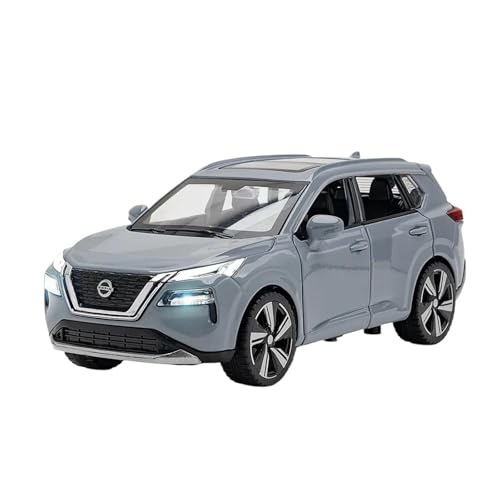 SYYANFEI Modellauto 1:32 Für Nissan X-Trail SUV Miniaturautomodell Aus Legierung Mit Ton Und Licht Geschenke Jungen Spielzeug Teenager Und Erwachsene Enthusiasten Spielzeugauto(Gray) von SYYANFEI