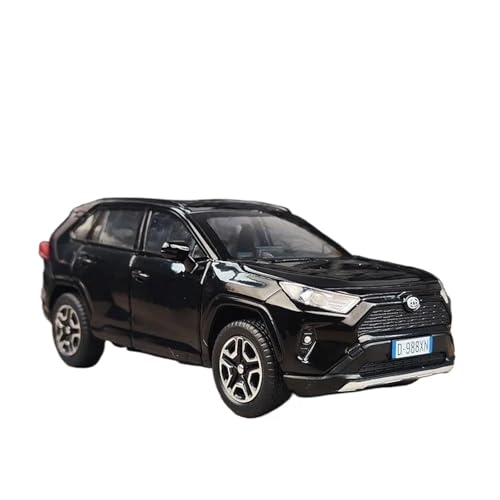 SYYANFEI Modellauto 1:32 Für RAV4 SUV 2023 Replika Legierung Geländewagen Modell Sammlung Hobby Enthusiasten Spielzeugauto(Schwarz) von SYYANFEI