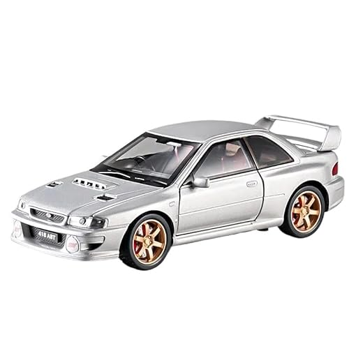 SYYANFEI Modellauto 1:32 Für Subaru Impreza WRX STI Legierung Sportwagen Diecast Metall Klassische Rennfahrzeuge Automodell Sound Und Licht Spielzeug Enthusiasten Spielzeugauto(White) von SYYANFEI