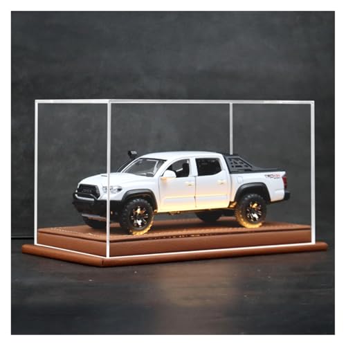 SYYANFEI Modellauto 1:32 Für Toyota Tacoma TRO Reise Version LKW Legierung Modell Diecast Auto Desktop Ornamente Enthusiasten Spielzeugauto(White) von SYYANFEI