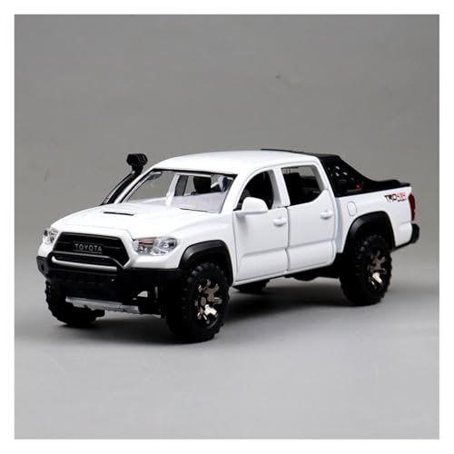 SYYANFEI Modellauto 1:32 Für Toyota Tacoma TRO Reise Version Legierung Diecast Modell Pickup Truck Spielzeug Abenteuerliche Spielen Enthusiasten Spielzeugauto(White) von SYYANFEI