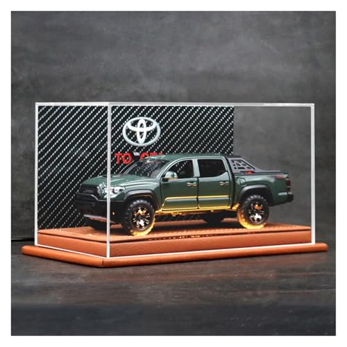 SYYANFEI Modellauto 1:32 Für Toyota Tacoma TRO Reiseversion Legierung Druckgussmodell Pickup Truck Spielzeug Desktop Ornamente Geschenk Enthusiasten Spielzeugauto(Grün) von SYYANFEI