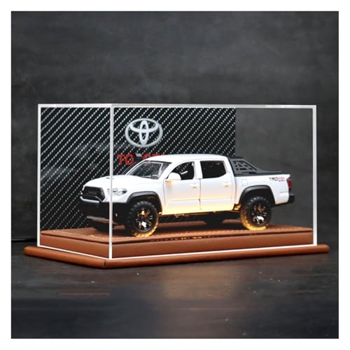 SYYANFEI Modellauto 1:32 Für Toyota Tacoma TRO Reiseversion Legierung Druckgussmodell Pickup Truck Spielzeug Desktop Ornamente Geschenk Enthusiasten Spielzeugauto(White) von SYYANFEI
