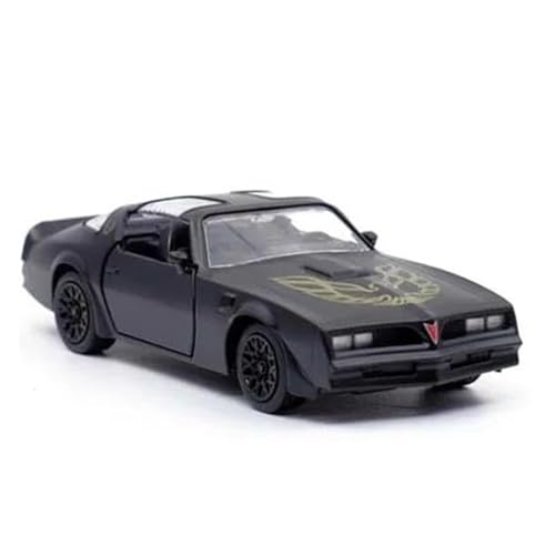 SYYANFEI Modellauto 1:36 Für Pontiac Firebird 1978 Classics Pull Back Modell Spielzeugauto Hobby Spielzeug-Enthusiasten-Sammlung Enthusiasten Spielzeugauto(Schwarz) von SYYANFEI